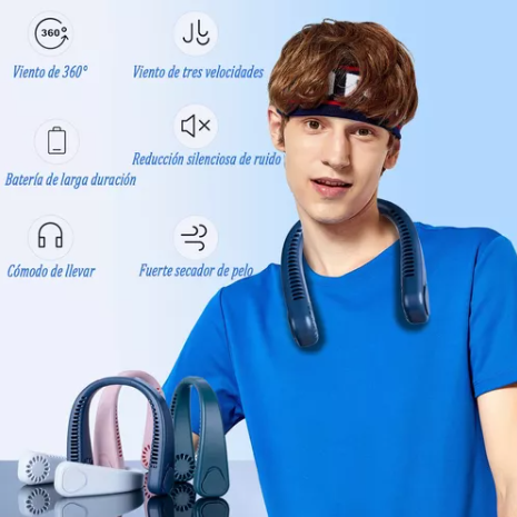 Ventilador de cuello: ¡Aprovecha 2x1!