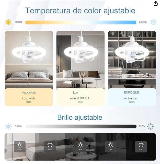 Foco ventilador 360°: ¡Aprovecha 50% de Descuento!