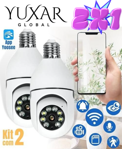 Foco Cámara de Seguridad 360° ¡Oferta ilimitada 2x1!