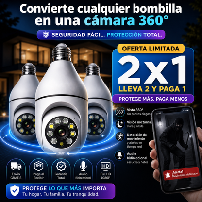(2x1)Vigilux™ | Sistema de Seguridad 360° Inteligente