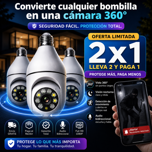 (2x1)Vigilux™ | Sistema de Seguridad 360° Inteligente