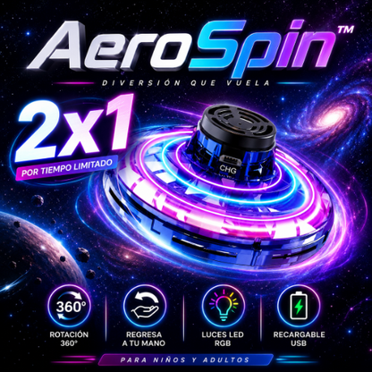 2x1 AeroSpin™ | Spinner Volador Recargable USB