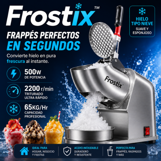 Frostix™ — Hielo Perfecto en Segundos