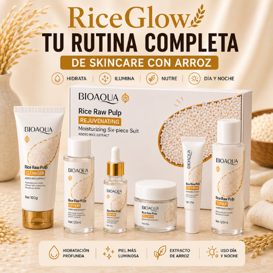 RiceGlow™ | Kit Facial de Arroz