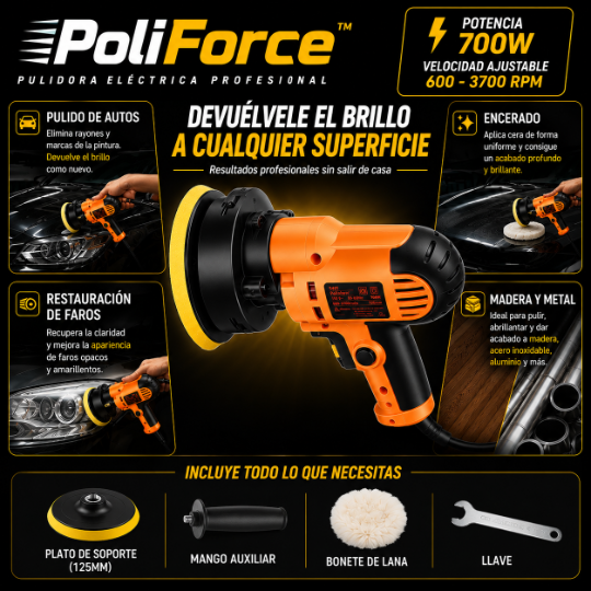 PoliForce™ | Brillo Profesional en Minutos